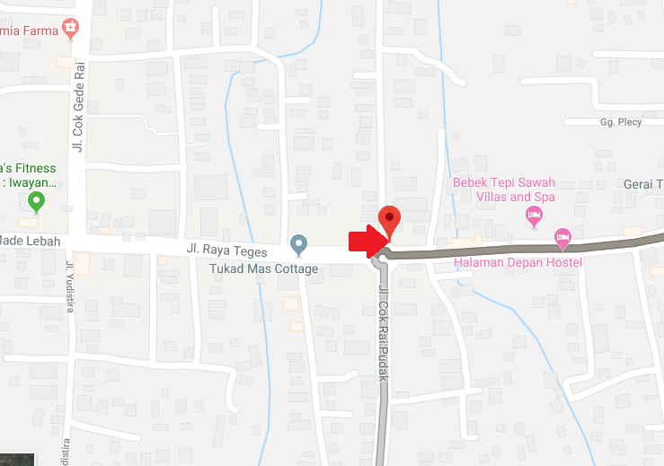 Maps Perempatan Jl. Raya Goa Gajah - Jl Raya Mas Ubud