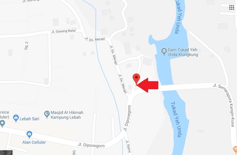Maps Jl. Diponegoro - Tukad Unda