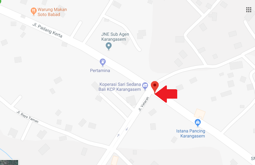 Maps Pertigaan Jl. Untung Surapati - JL. Veteran