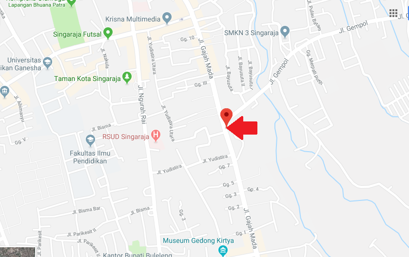 Maps Jl. Gajah Mada